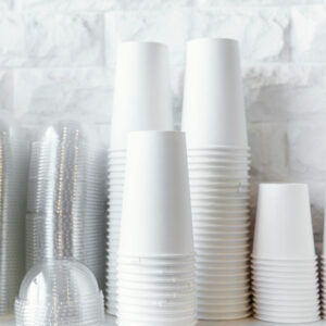 White Plastic Cups – Pack