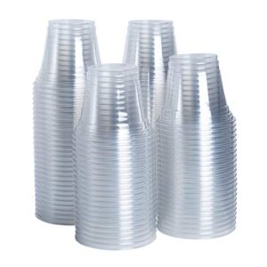 8 oz Clear Plastic Cups – Pack of 50